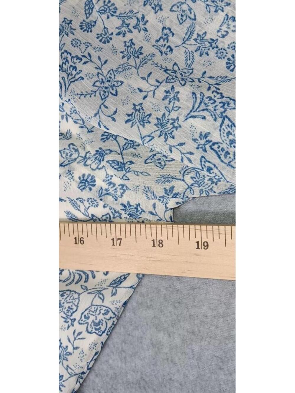 NWT! Sienna Sky Babydoll Milkmaid Dress Womens Size Mesium White And Blue Floral - Picture 3 of 14